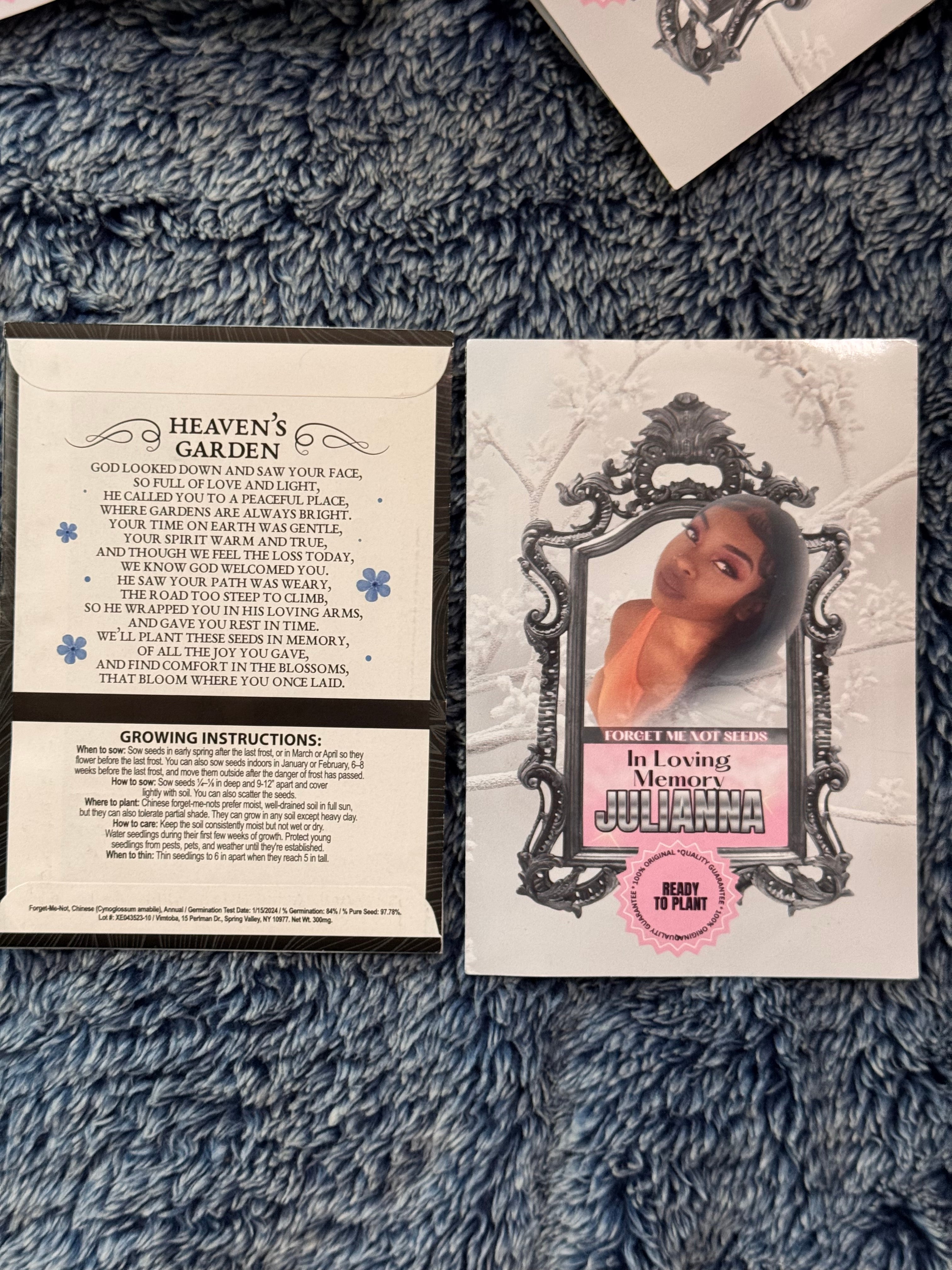 Forever in Our Hearts – Custom Memorial Items