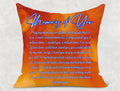 Custom Memorial Throw Pillow Cover 18x18 – Personalized Keepsake for Your Loved One