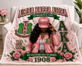 Alpha Kappa Alpha Inspired Ultra Soft Micro Fleece Blanket