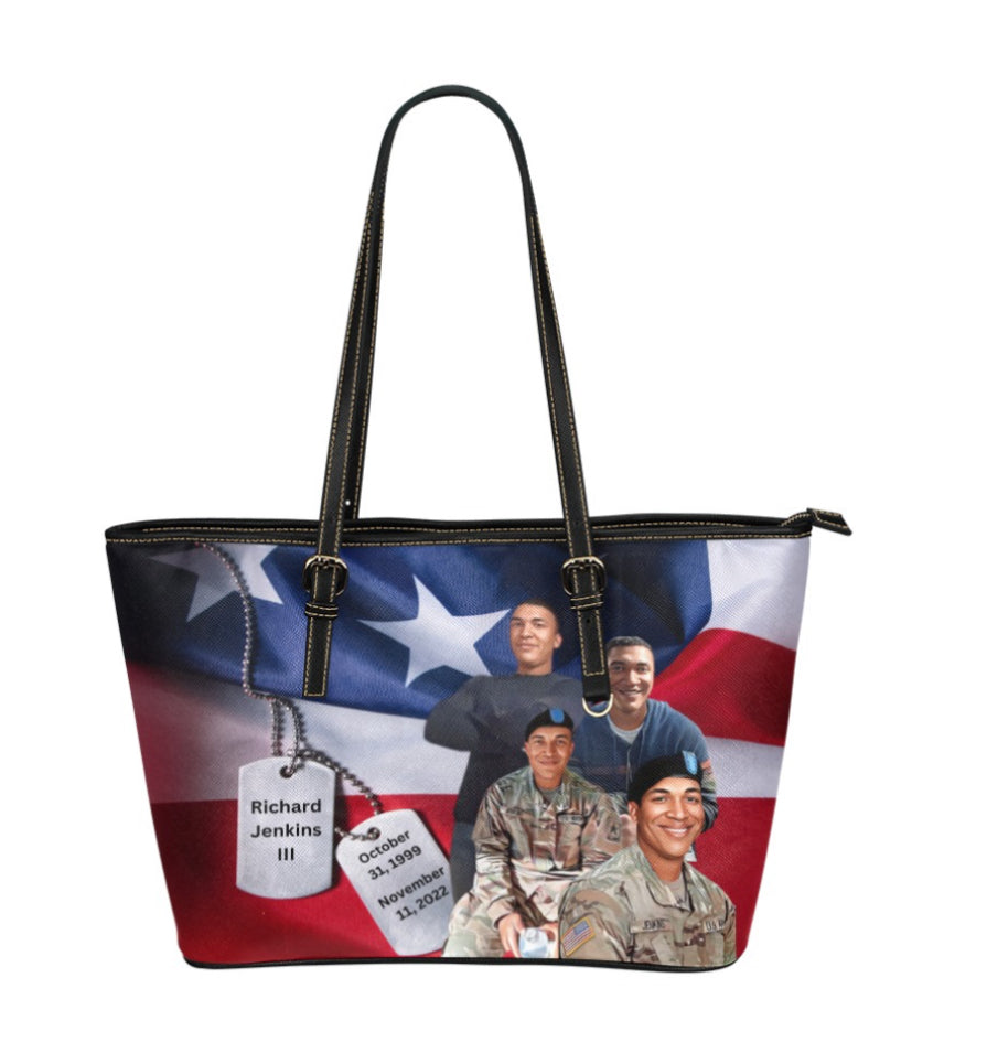 Forever in My Heart – Custom Memorial Tote Bag Personalized with Photo, Name & Dates