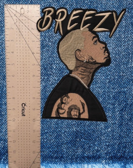 Breezy Patch Set - Chris Brown Embroidered Iron-On Patches (4-Piece)