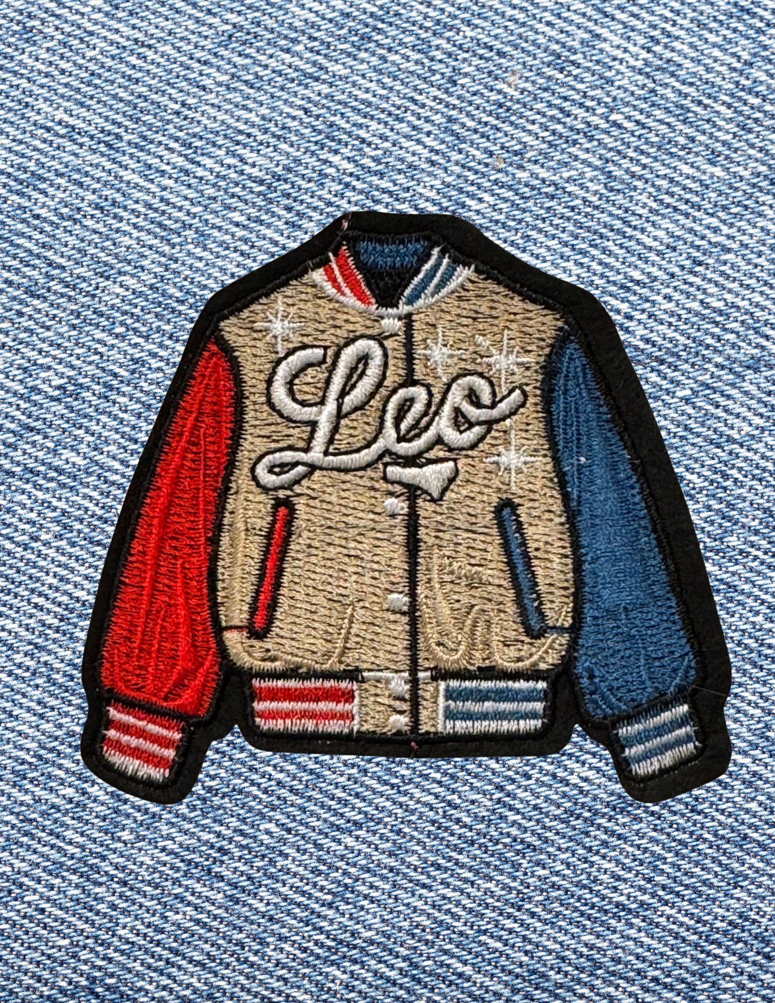 Retro Varsity Jacket Zodiac Patches