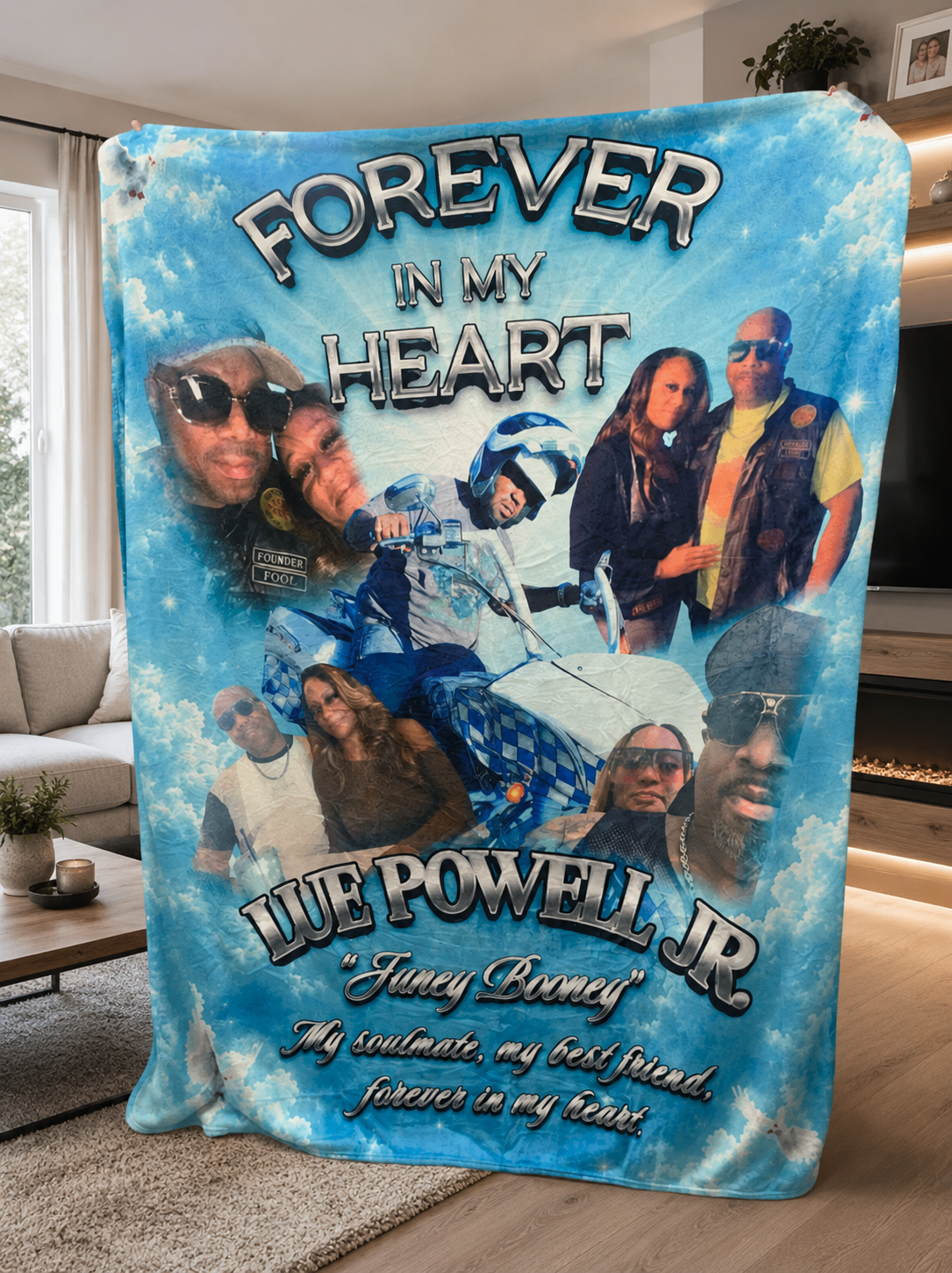 Custom In Loving Memory Blanket