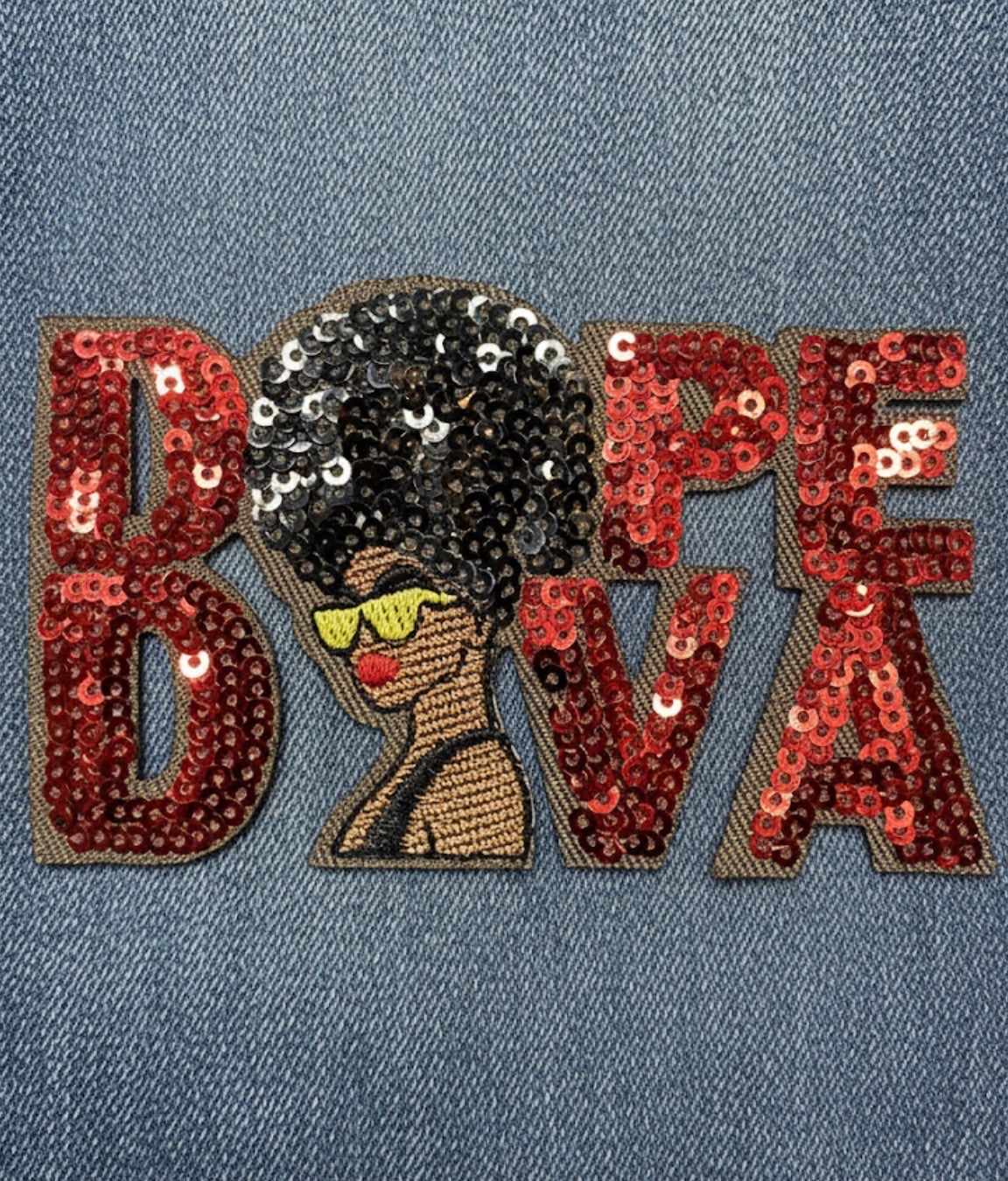 DOPE DIVA Sequin Patch