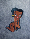 Black Betty Boop Embroidered Patch