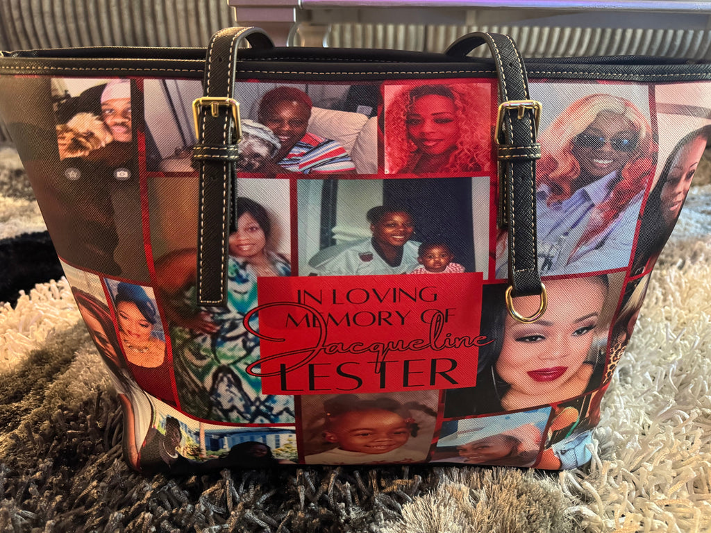 Forever in My Heart – Custom Memorial Tote Bag Personalized with Photo, Name & Dates