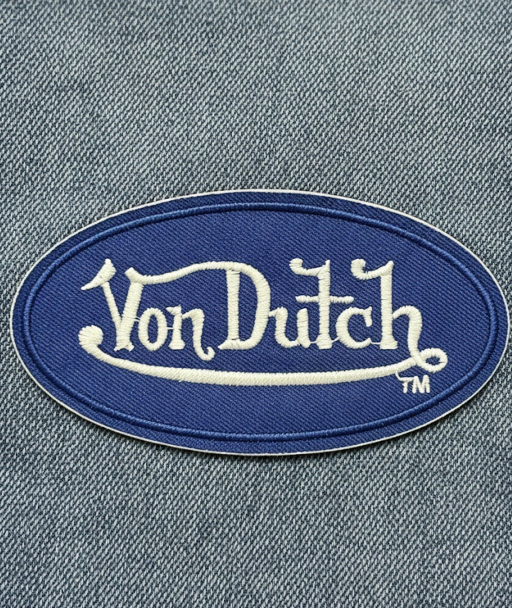 V Dutch Embroidered Oval Logo Patch