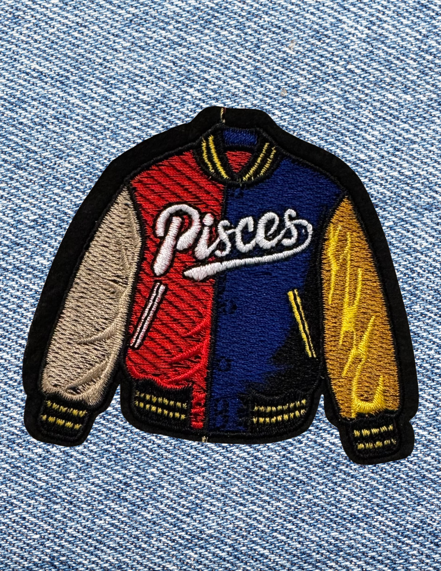 Varsity Zodiac Iron-On Patch