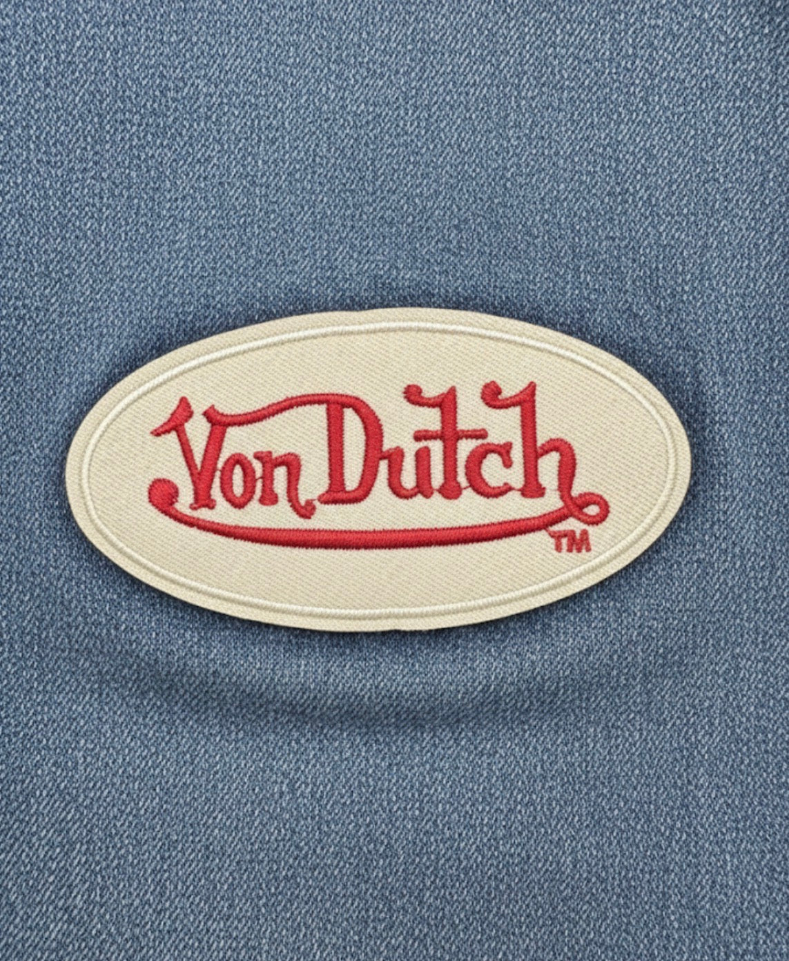 V Dutch Embroidered Oval Logo Patch