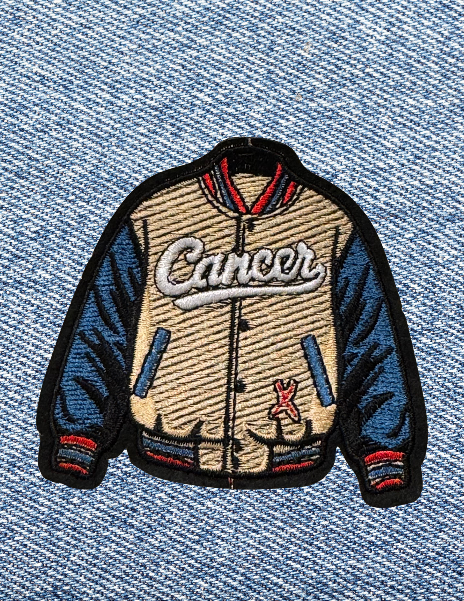 Retro Varsity Jacket Zodiac Patches
