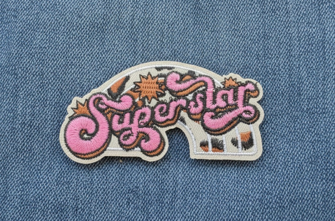 Super Star Embroidered Patch