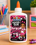 Custom Elmer's School Glue Bottle 4oz personalized with child name and photo