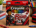 Custom Crayola 24-Pack Crayons personalized with child name and photo