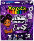 Custom Crayola Ultra-Clean Washable Markers 10-Pack personalized with child name and photo