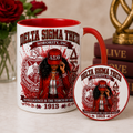 Delta Sigma Theta Inspired 11oz Coffee Mug & Coaster Set | ΔΣΘ Est. 1913