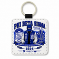 Phi Beta Sigma Inspired PU Leather Keychain | ΦΒΣ Est. 1914