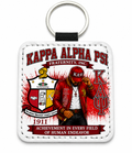 Kappa Alpha Psi Inspired PU Leather Keychain | KAΨ Est. 1911