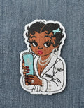 Stylish Tiff Blue Character Embroidered Patch