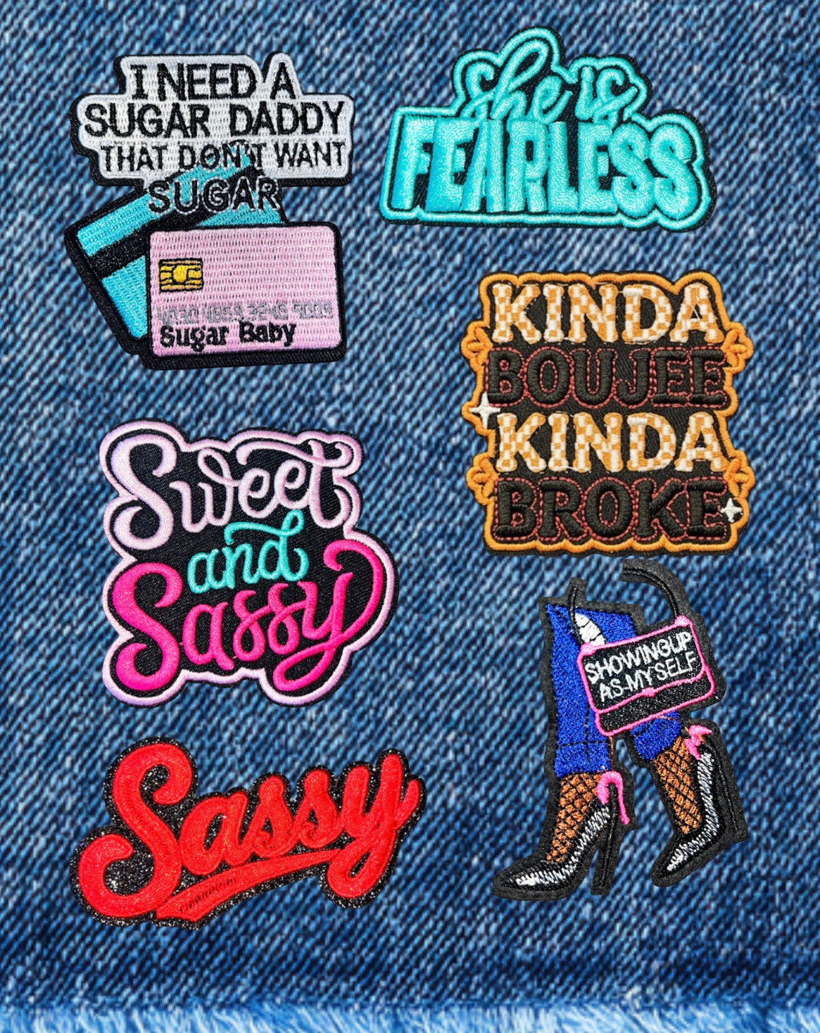 Sassy & Empowered Embroidered Patch Collection