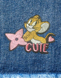 Iconic Cartoon Rivalry Iron-On Patches – High-Quality Embroidered Denim Accents