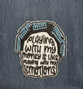 Big Worm "Playing With My Money" Embroidered Iron-On Patch