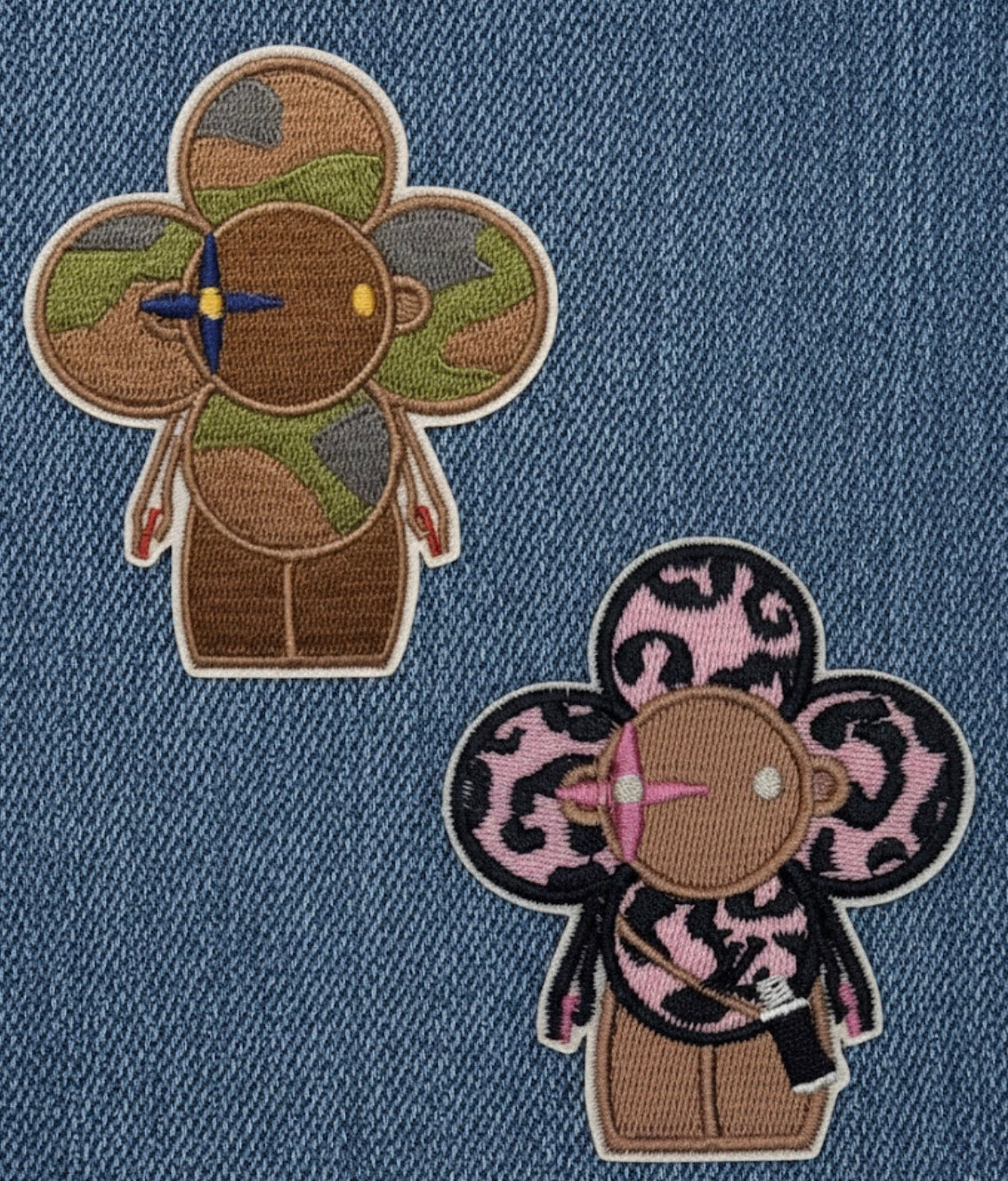 Vivi Explorer Embroidered Iron-On Patches – High-Fashion Streetwear Style for Denim & Gear