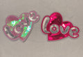 Set of 2 LOVE Heart Sequin Patches