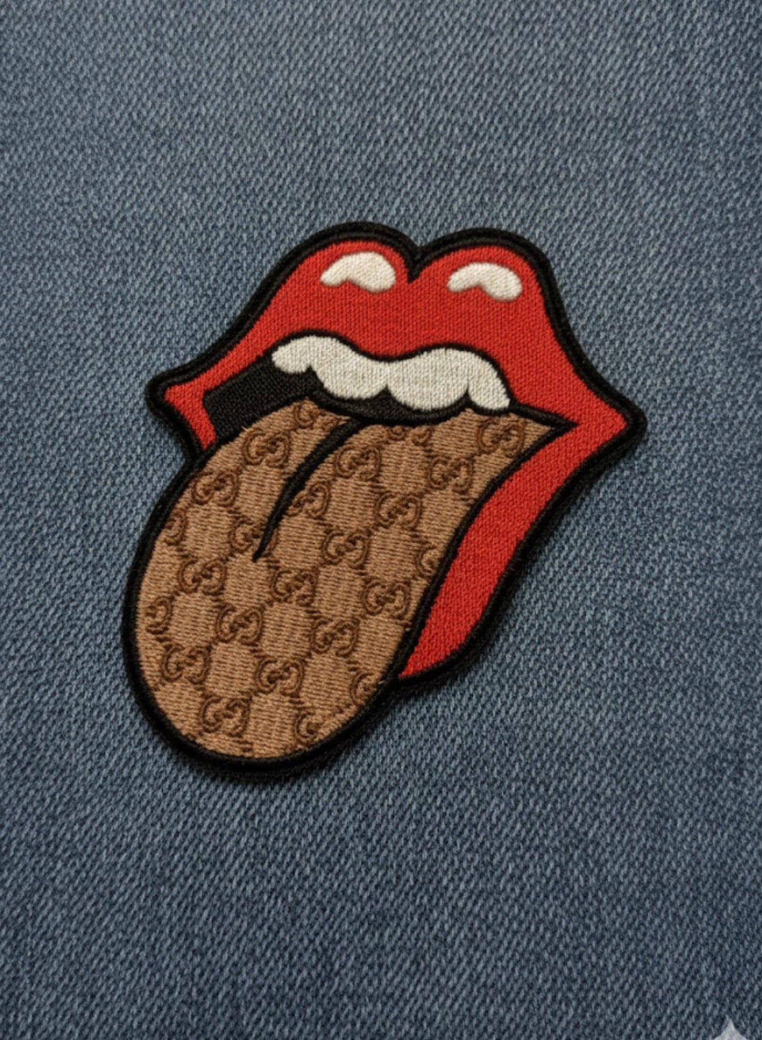 Limited Edition Designer Monogram "Tongue & Lips" Iron-On Patch