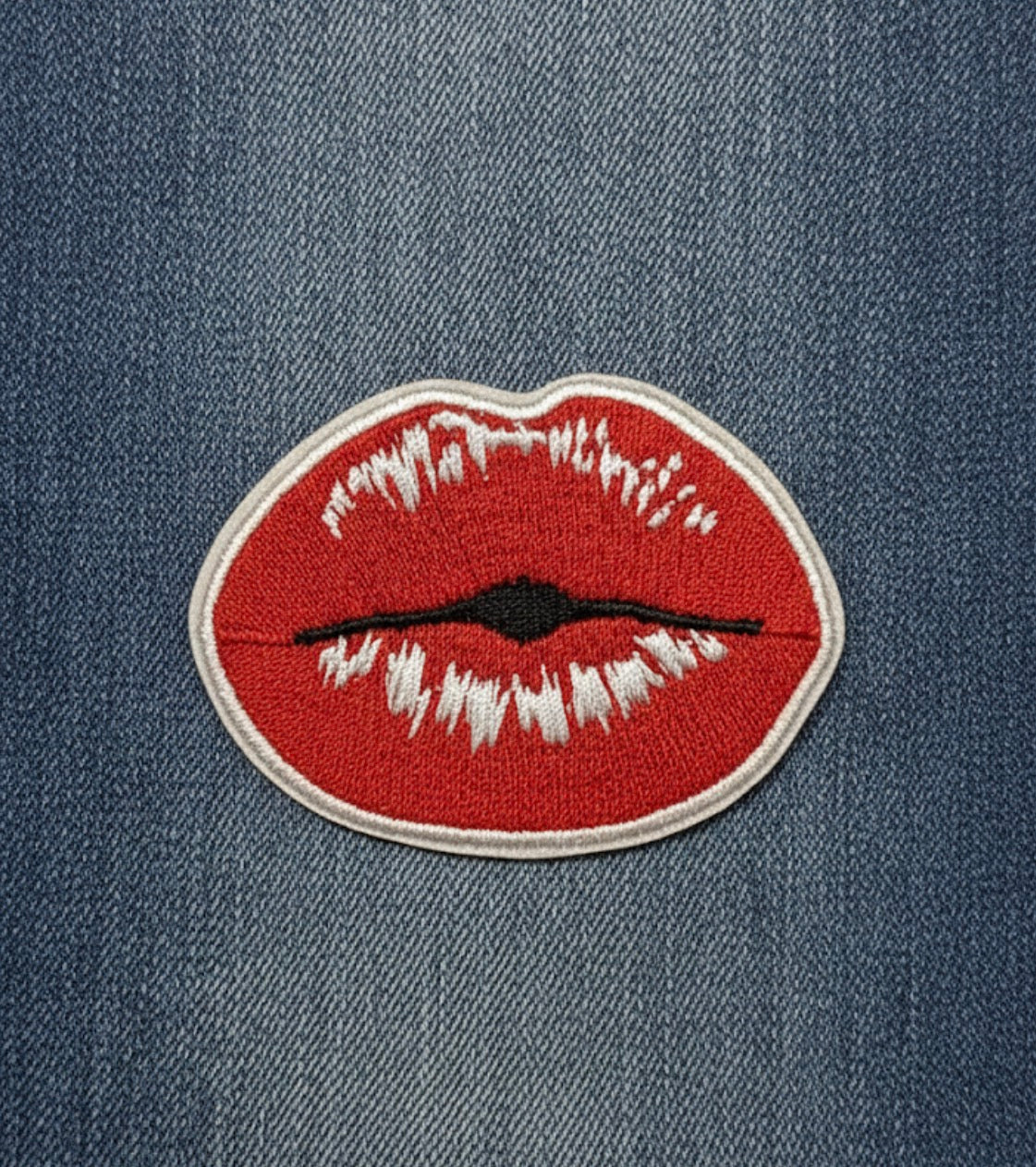 Red Lips Iron-On Patch