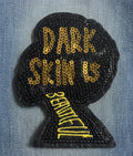 Dark Skin Is Beautiful Afro Patch