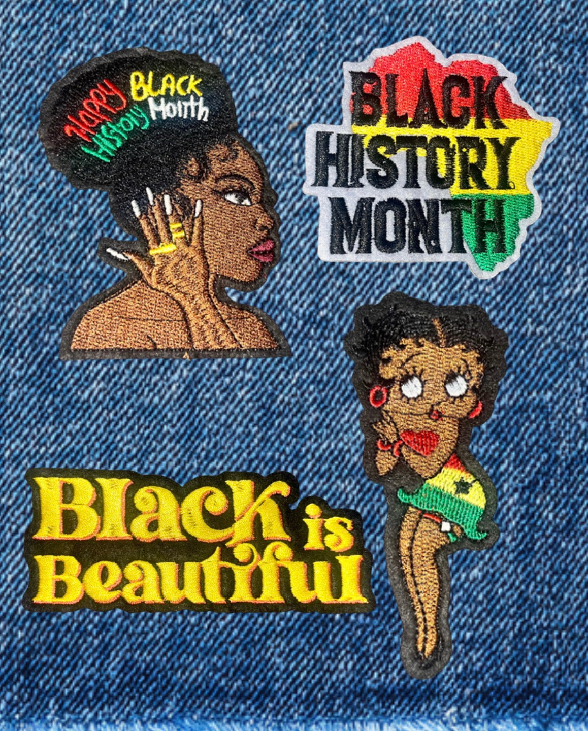 Celebrate the Culture: Premium Embroidered Black History Month Patches | Retro & Melanin Magic Collection