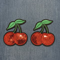 Two-Piece Sequin Cherry Patch Set