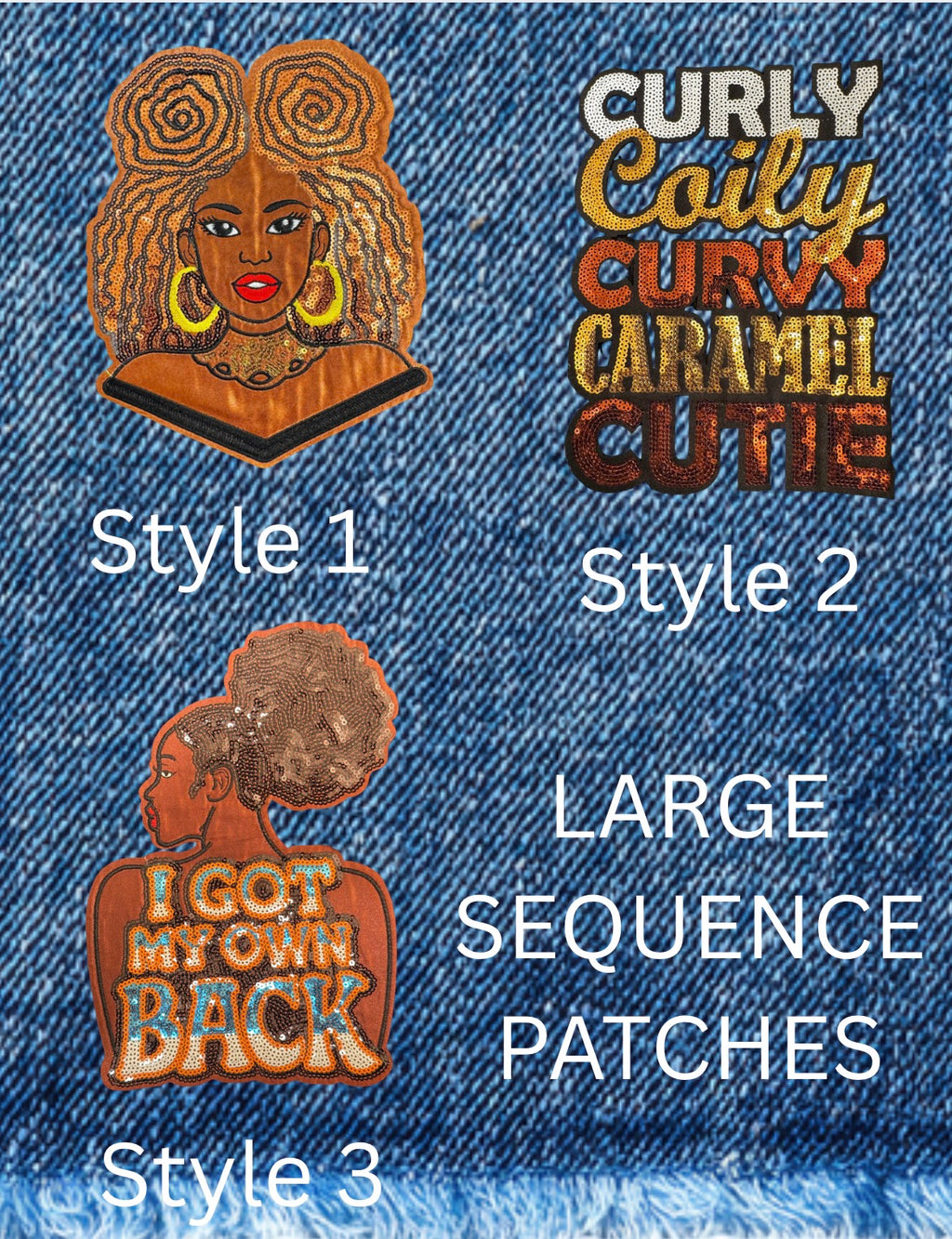 Large Sequin Patches - Empowerment Collection