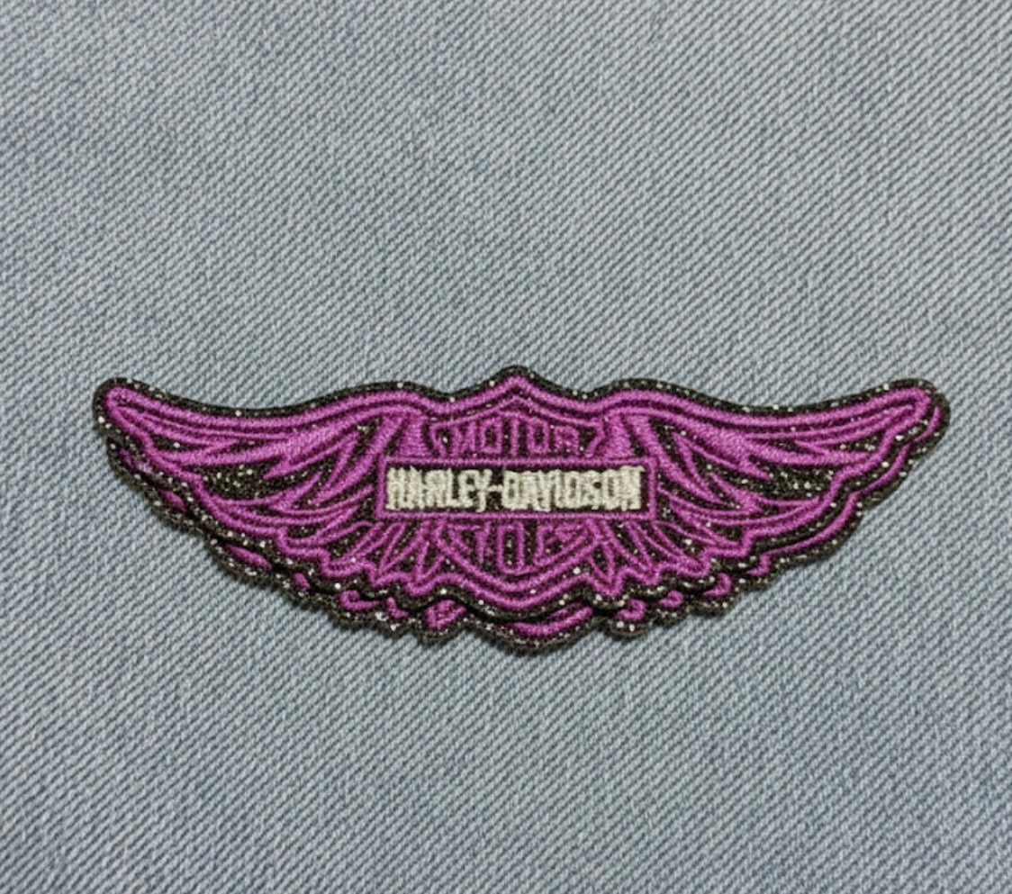 Sparkling Purple Harley-Davidson Winged Patch