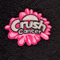 Crush Cancer Embroidered Patch – Pink Awareness Edition