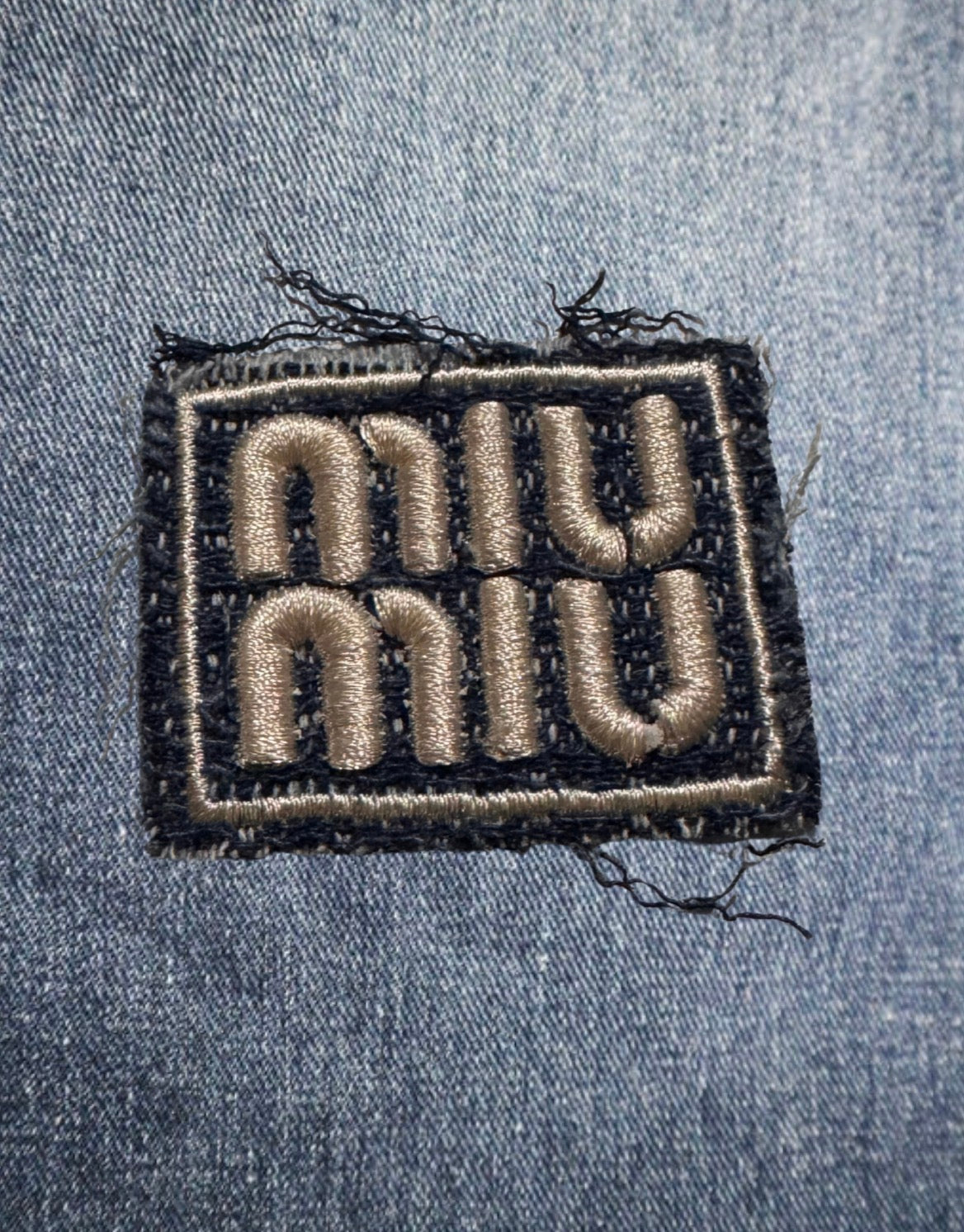 MIU MIU Embroidered Patch - Luxury Vibes Only