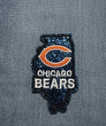 Chicago Bears Illinois State Glitter Patch
