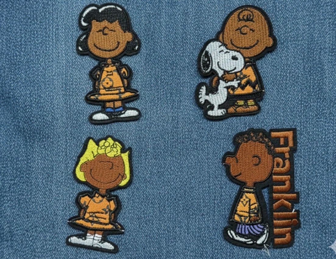 Peanuts Cartoon Character Patches