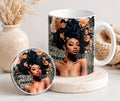 Afro Power Mug & Coaster Set