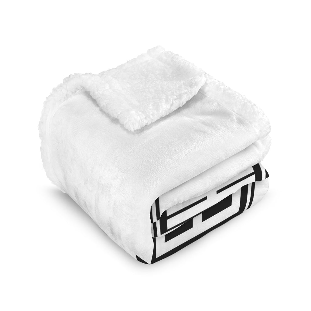 Custom Design Cozy Blanket - Personalized Sherpa Fleece Throw